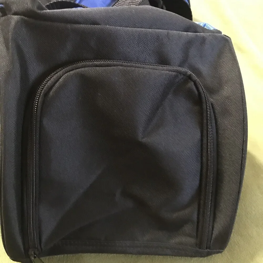 Marvel SHIELD Duffel Bag Blue Black Avengers Agent Logo Gym Travel‎